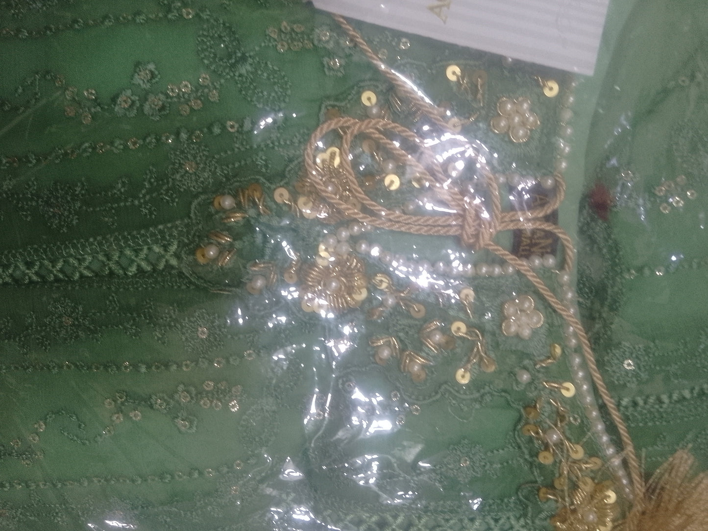 2Pcs Embroidered Chiffon Suit