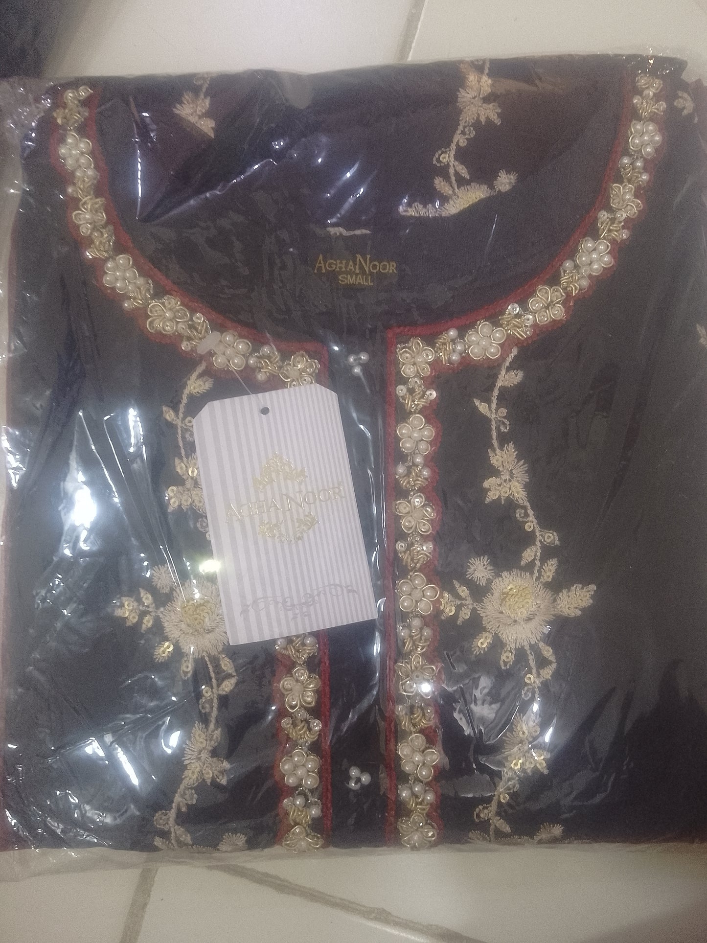 2Pcs Embroidered Cotton Net suit