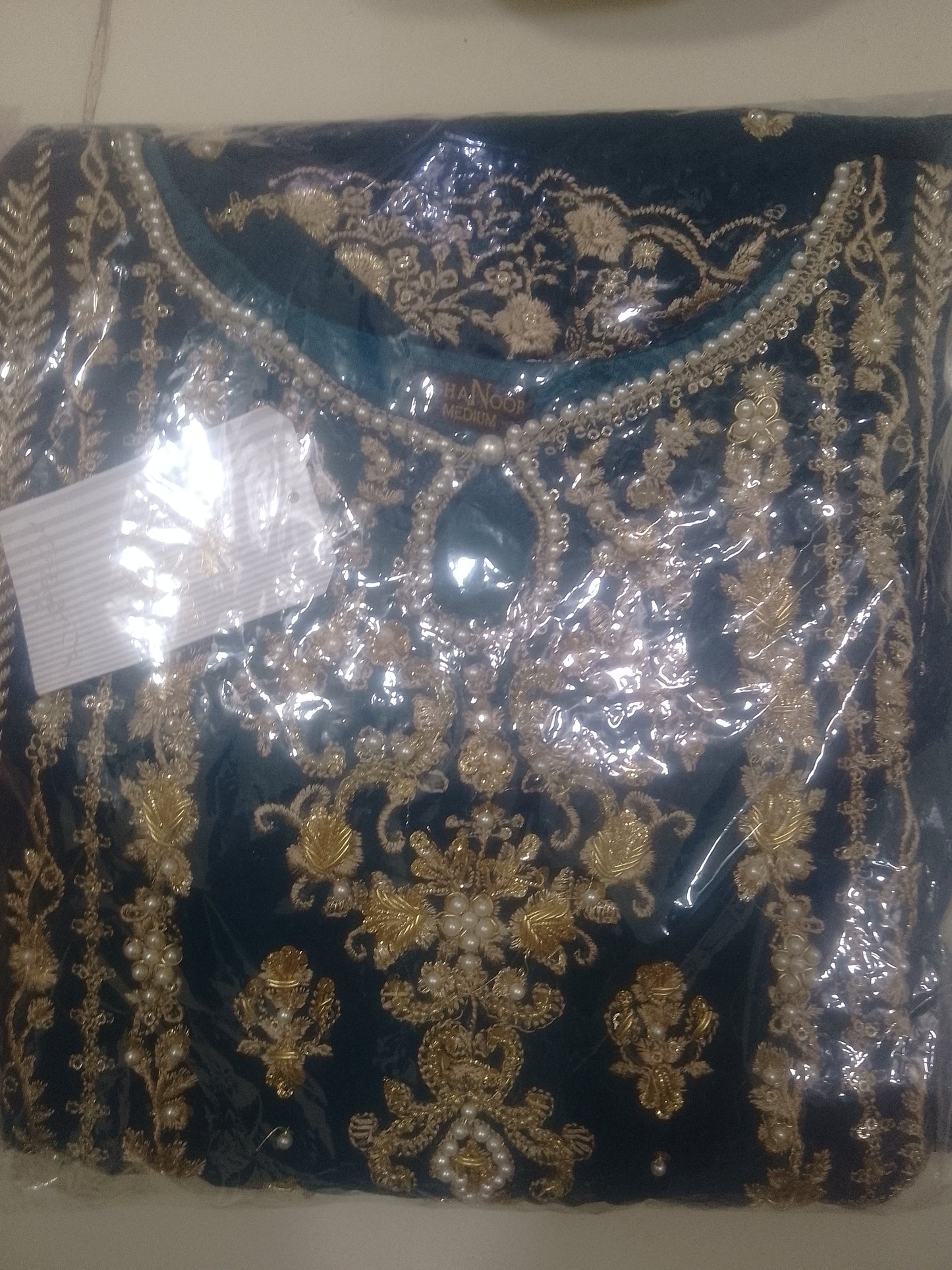 2Pcs Embroidered Chiffon Suit