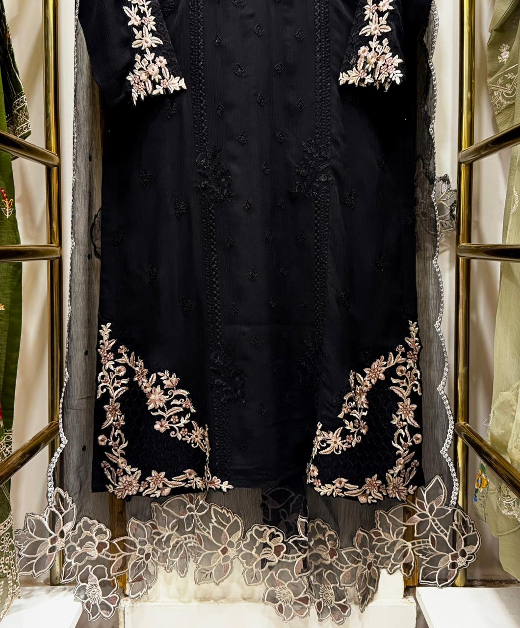 Dhagha Kari – 3Pcs Embroidered Suit | Luxury Threadwork Collection