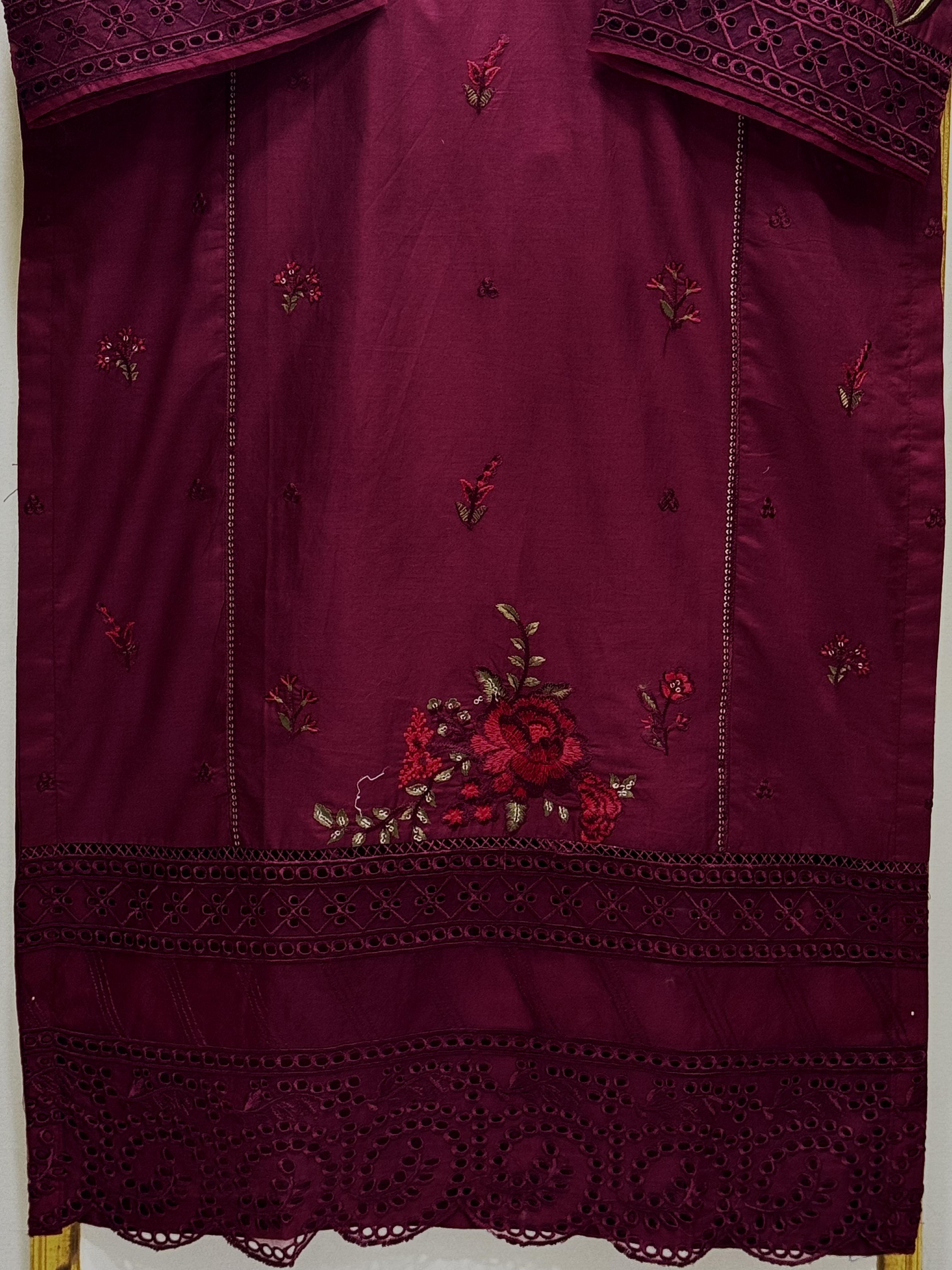 Embroidered Cotton Co-Ord Set – Premium 2Pcs Shirt & Trouser Outfit