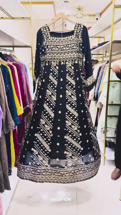 Elysian Dream – Luxury Embroidered Bamber Chiffon Maxi