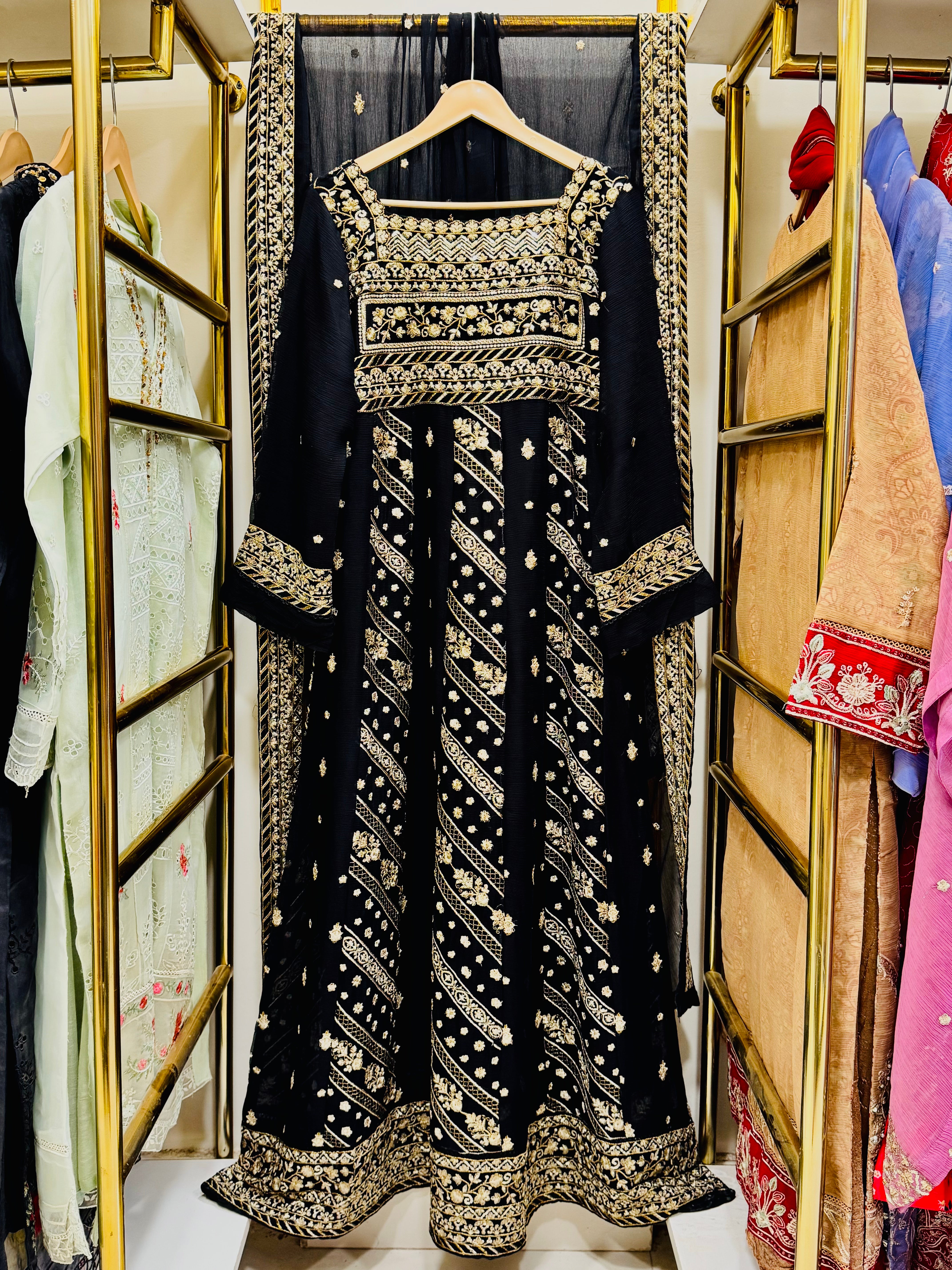 Elysian Dream – Luxury Embroidered Bamber Chiffon Maxi