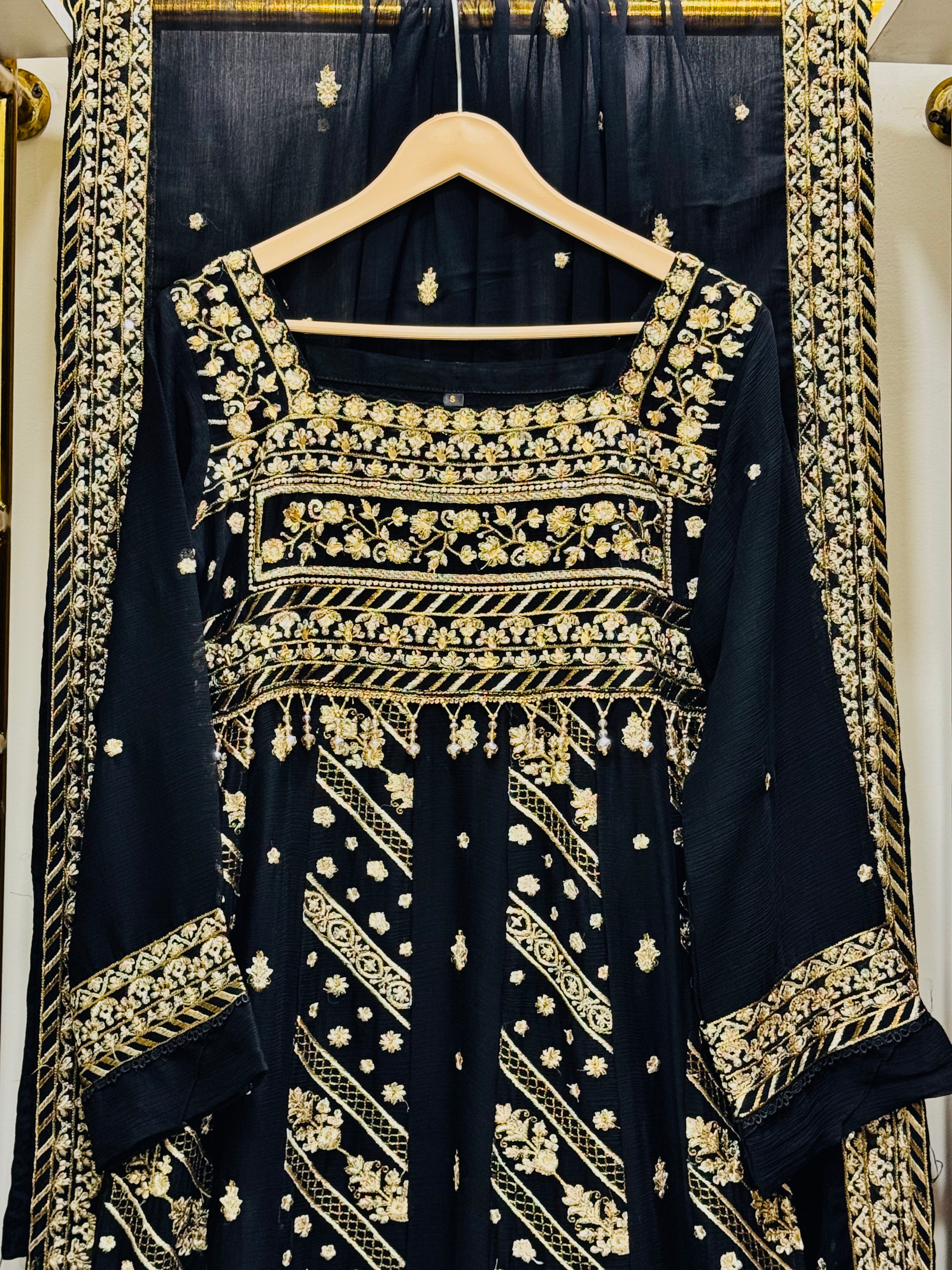 Elysian Dream – Luxury Embroidered Bamber Chiffon Maxi