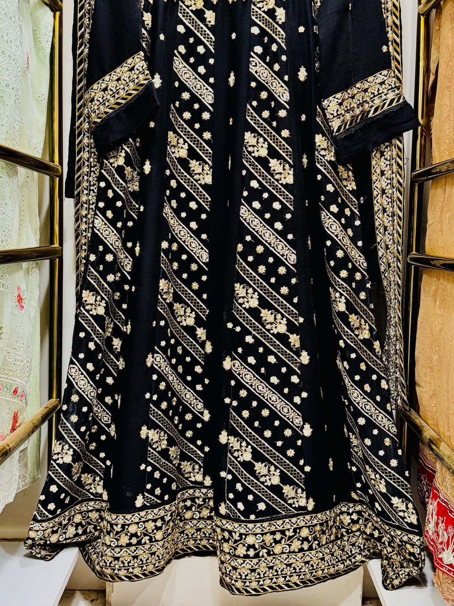 Elysian Dream – Luxury Embroidered Bamber Chiffon Maxi