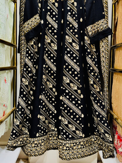 Elysian Dream – Luxury Embroidered Bamber Chiffon Maxi