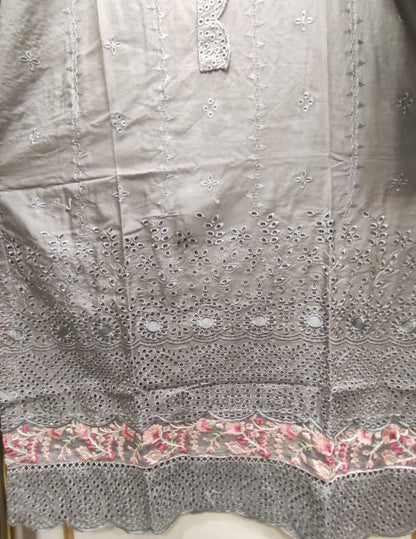 2Pcs Embroidered Cotton suit shirt and trousers