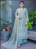 3Pcs Embroidered printed Chiffon Suit