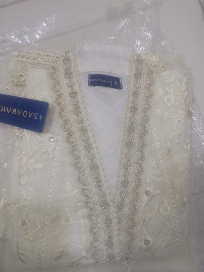 2Pcs Embroidered Organza suit shirt and Dupatta