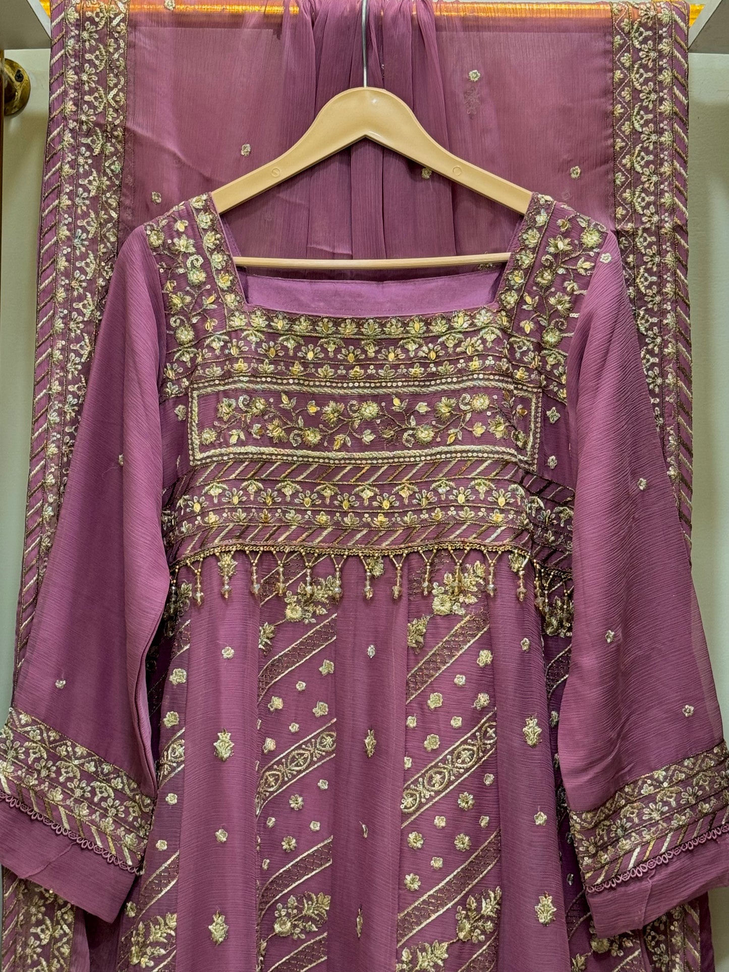 Elysian Dream – Luxury Embroidered Bamber Chiffon Maxi