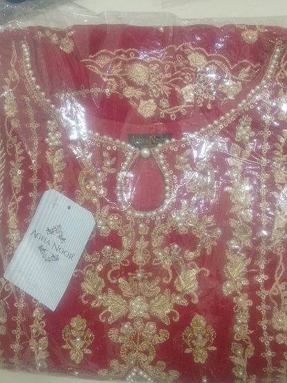 2Pcs Embroidered Chiffon Suit