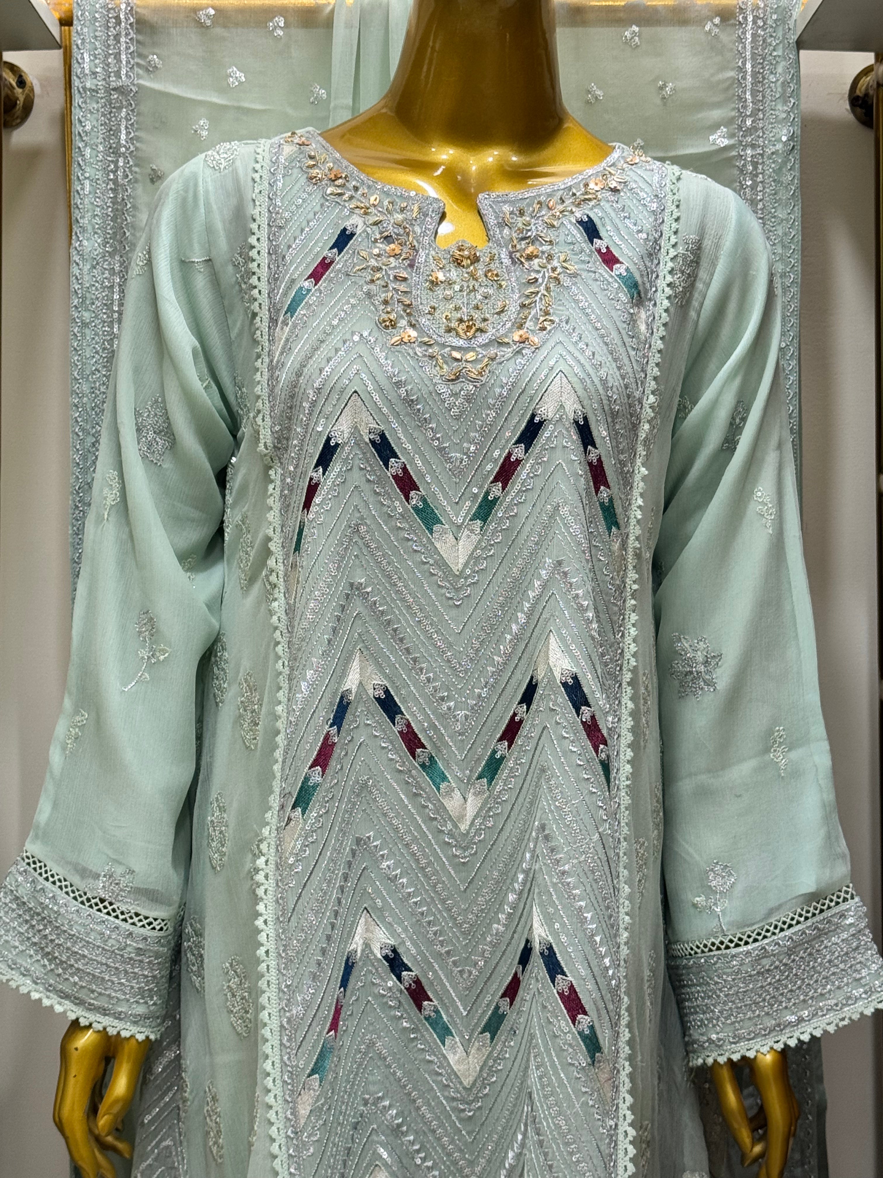 Elysian Dream – Luxury Embroidered Bamber Chiffon Gown